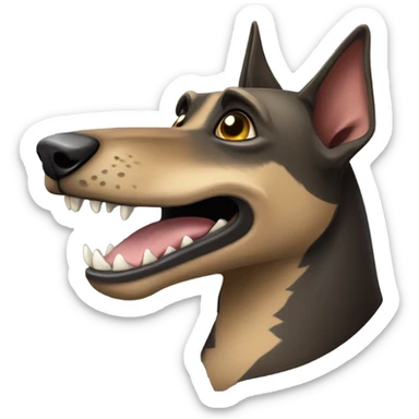 a malinois alligator sticker