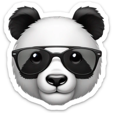 Panda avec des lunettes de soleil sticker