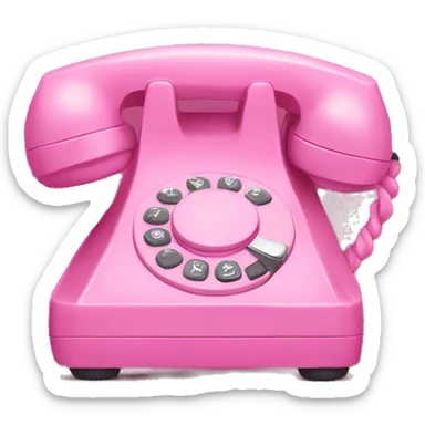 Pink phone sticker