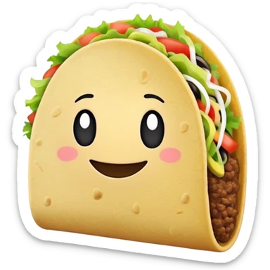 Taco BFDI￼￼ sticker