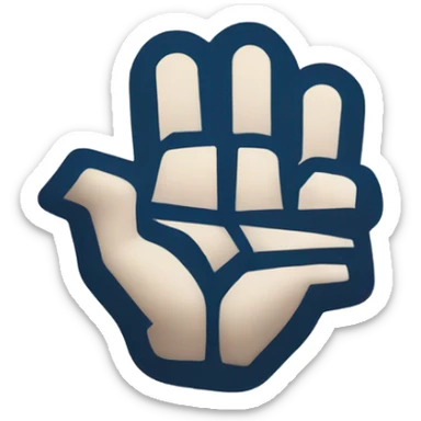 Zero Fear hand logo sticker