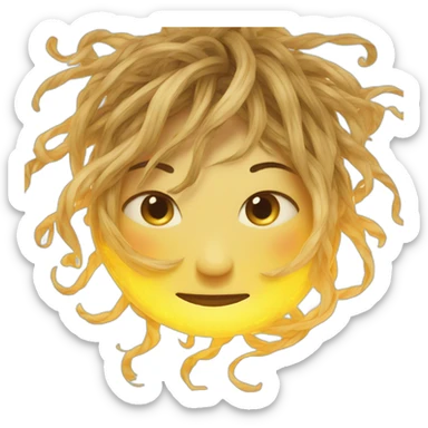 Tangled sun sticker