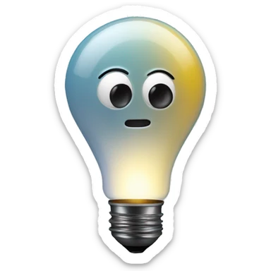 IA chatbot lightbulb sticker