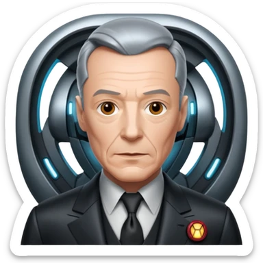 alfred from batman as a AI assitant like ironman's jarvis sticker