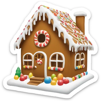 gingerbread house sticker