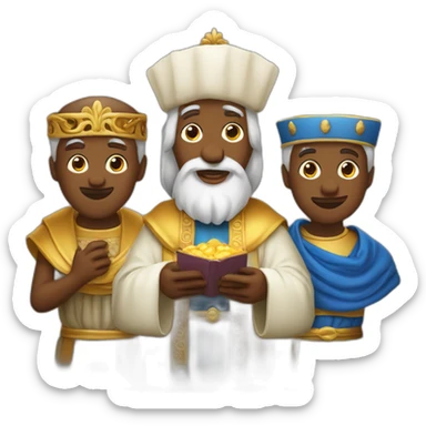 Melchior, Caspar, Balthazar three wise men sticker