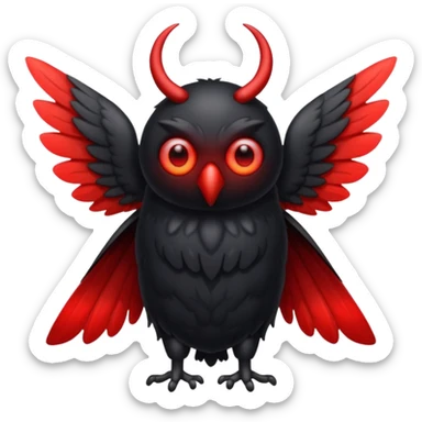 Creat an emoji of the mothman sticker