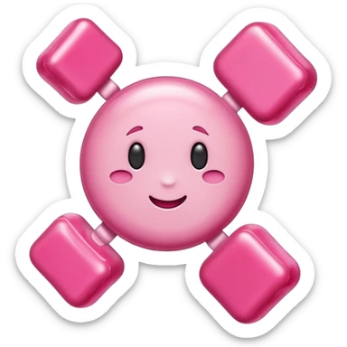 pink candy sticker
