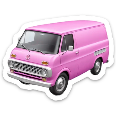 1965 ford van Barbie  sticker