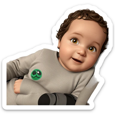 realistic portrait of a girl sticker