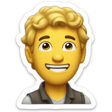 hunny sing man sticker