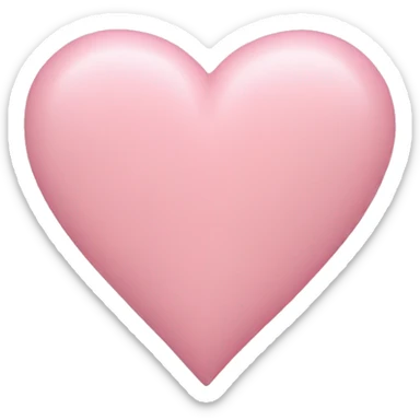 pastel pink heart sticker