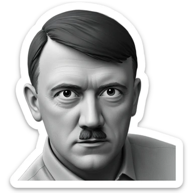 monochrome portrait of a man sticker