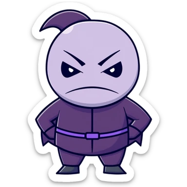 badman villain character sticker