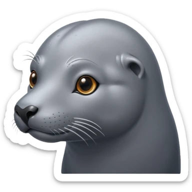 grey sea lion sticker
