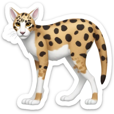 Modern Feral Rare Fantasy Vernid-Trico-species by LiLaiRa, random markings, full body sticker