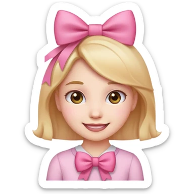 girly girl emoji sticker