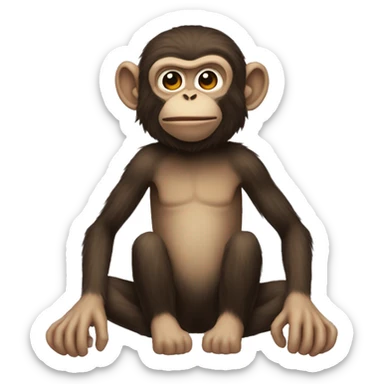 There's a pesky monkey sitting on my soul sticker