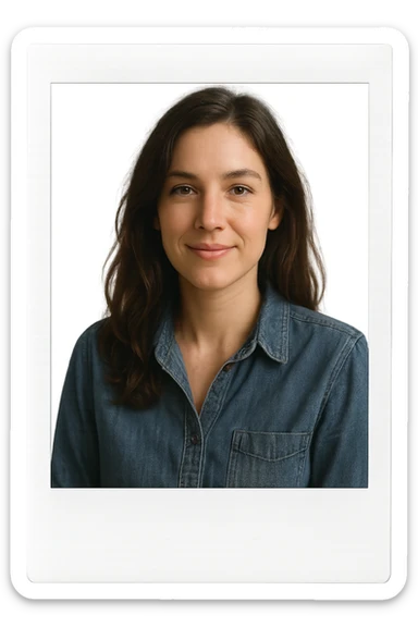 foto polaroid di una donna sticker