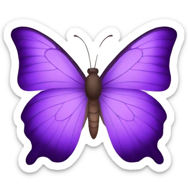 Borboleta roxa sticker