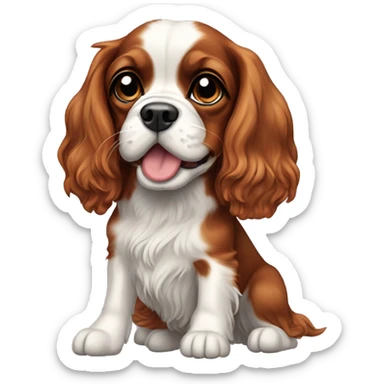 Cavalier king charlers spaniel sticker