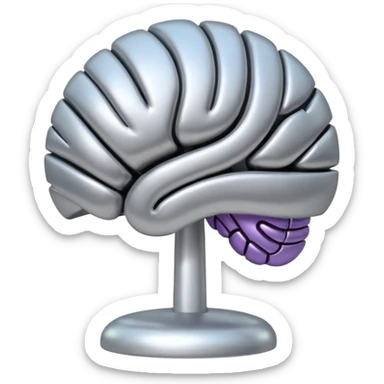 cerebro con interrogación sticker