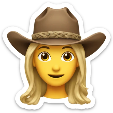 Coastal Cowgirl hat sticker