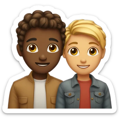 Love between two friends  sticker