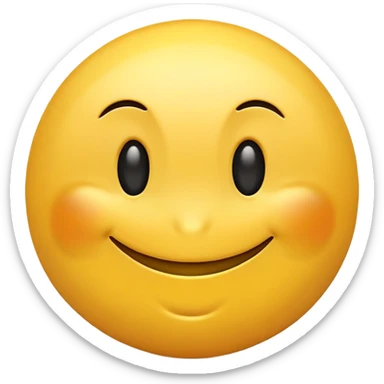 Smirk grin smiley face  sticker