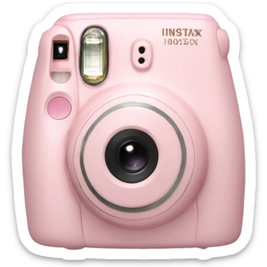 Light pink instax in bow sticker