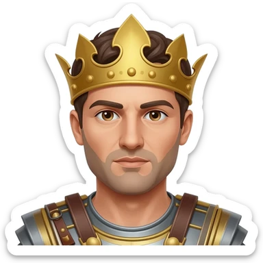 Alexander great with crown sticker
