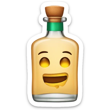 Tequila bottle sticker