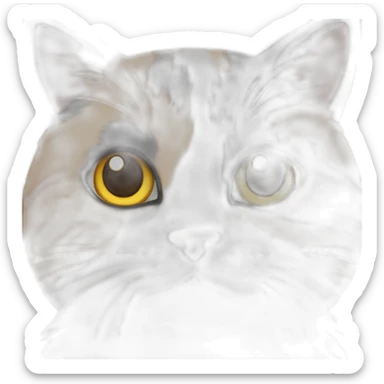 therian calico cat sticker