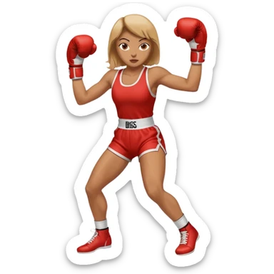 womanthai boxing wear boxing suit hit click high legs 2 legs click up sticker