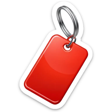 Tag vermelha sticker
