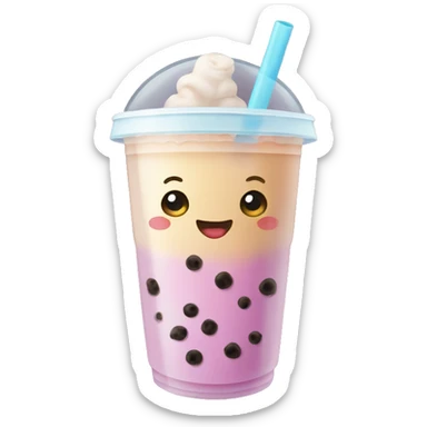 Bubble tea sticker