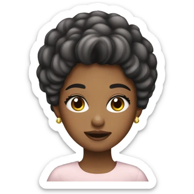 Fille maquillée  sticker