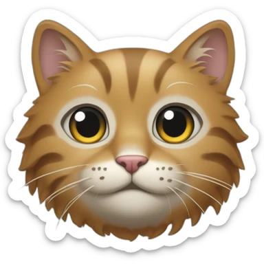 Un chat bourré sticker