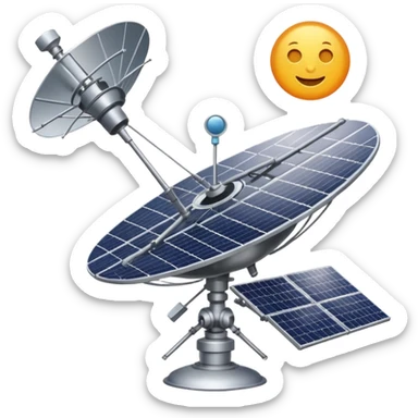 communication satellite sticker