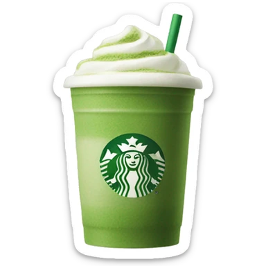 Starbucks matcha sticker