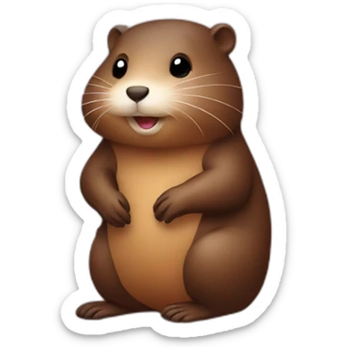 Nutria in love sticker