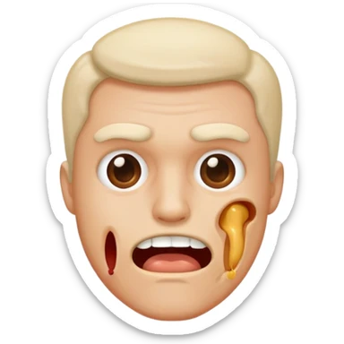 Guy with bad cavity sticker