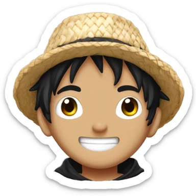 Josue Hasbun, vestido como Luffy de One Piece sticker
