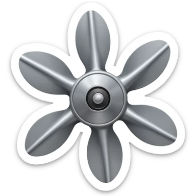 gray propeller sticker