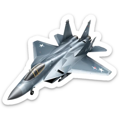 Sukhoi su-57 jet felon sticker