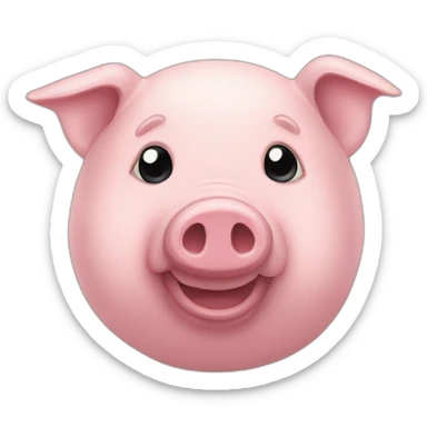 old-stuffed-animal-pig-body sticker