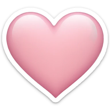 Light pink heart sticker