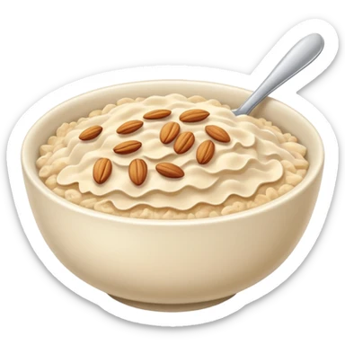 create a bowl with oat emoji ios style sticker
