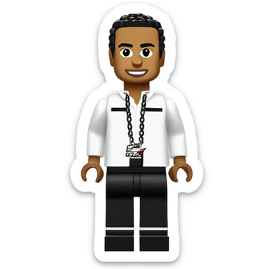 LEWIS HAMILTON lego full body sticker