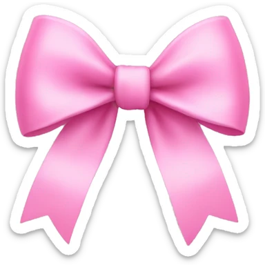 pink bow sticker